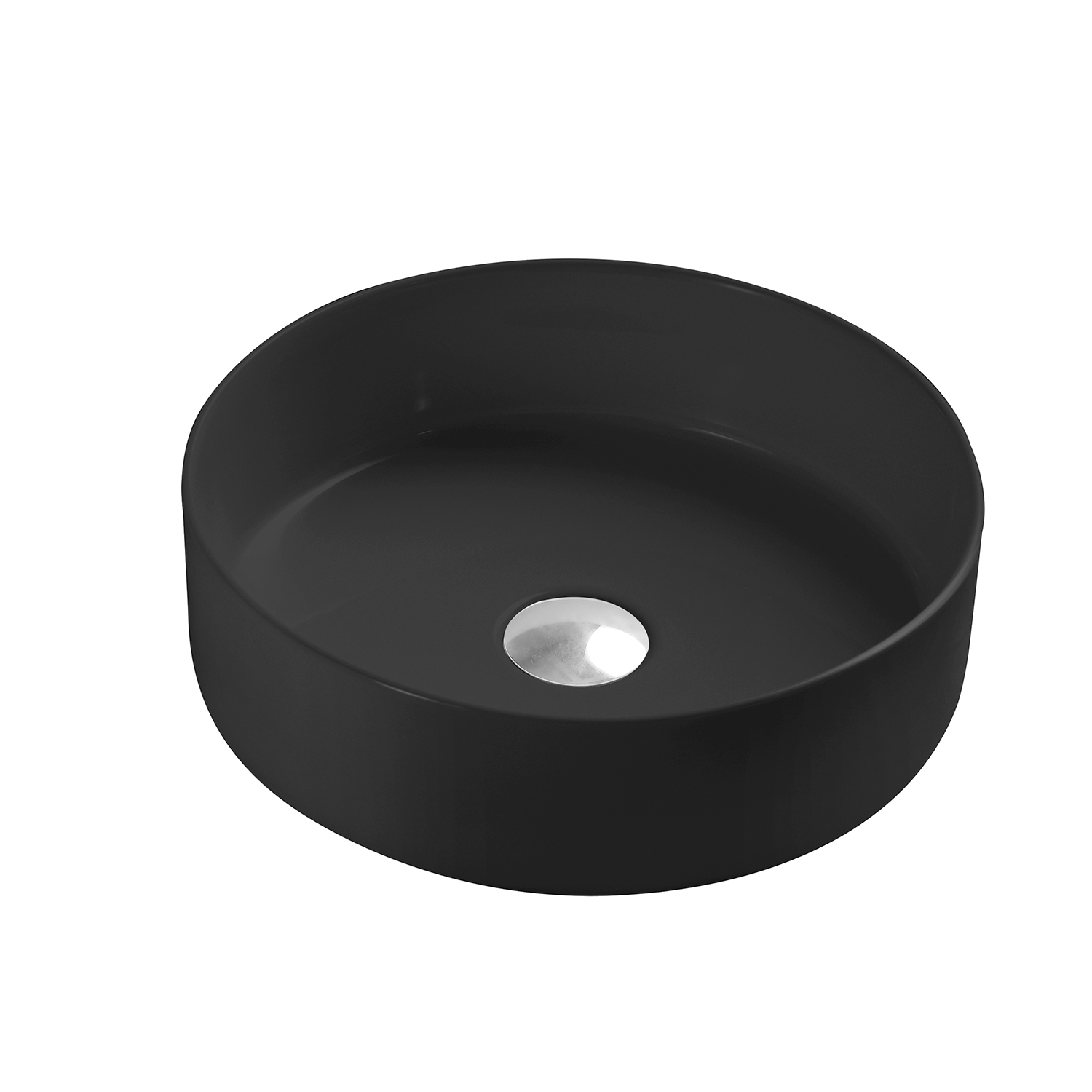 Lavabo redondo de cerámica para baño DAX - (14" de diámetro) (DAX-CL1277)