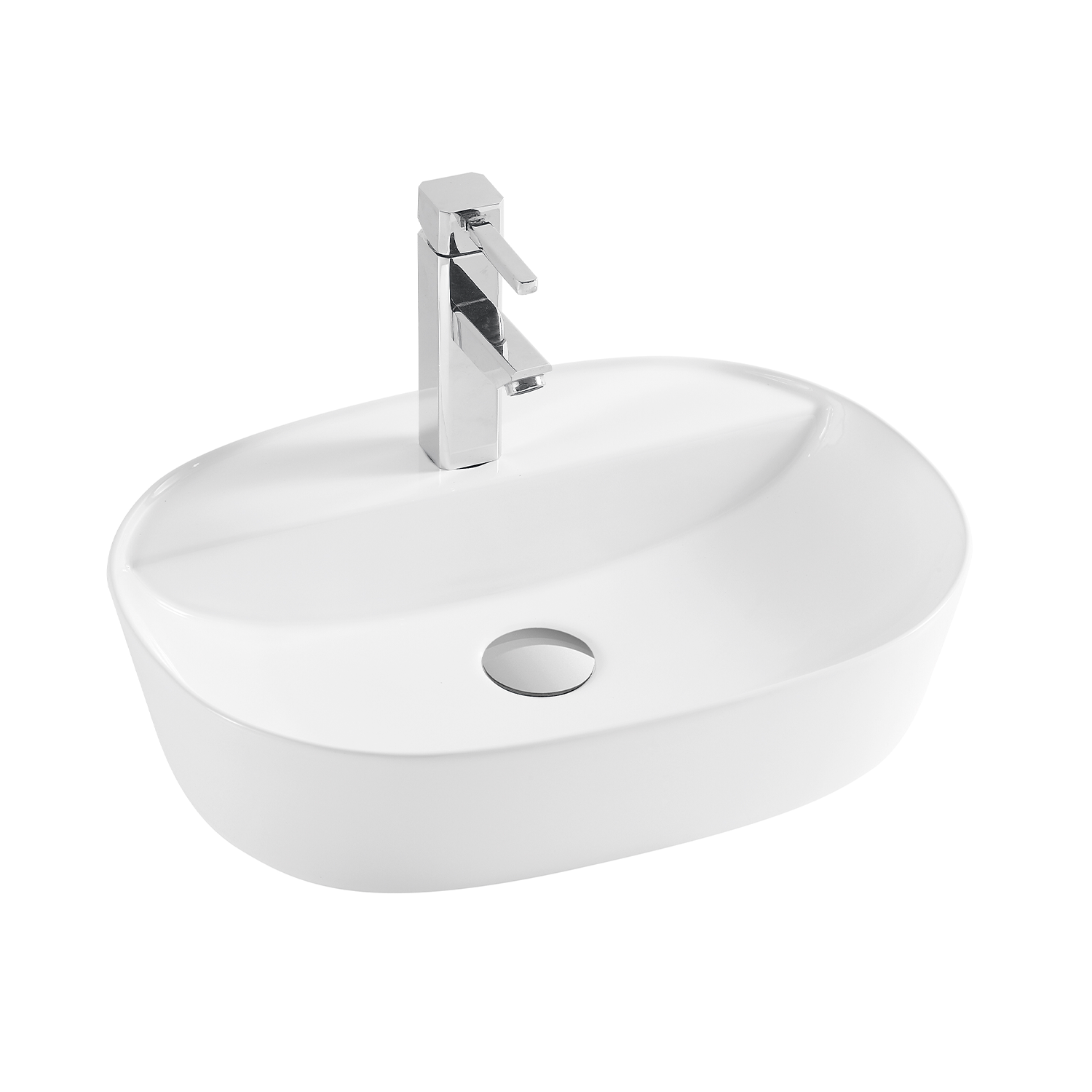 DAX  Ceramic Oval Bathroom Vessel Basin - (20" x 15") (DAX-CL1291)