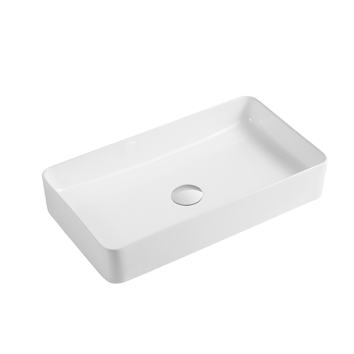 Lavabo rectangular de cerámica para baño DAX (24" x 13.5") (DAX-CL1320)