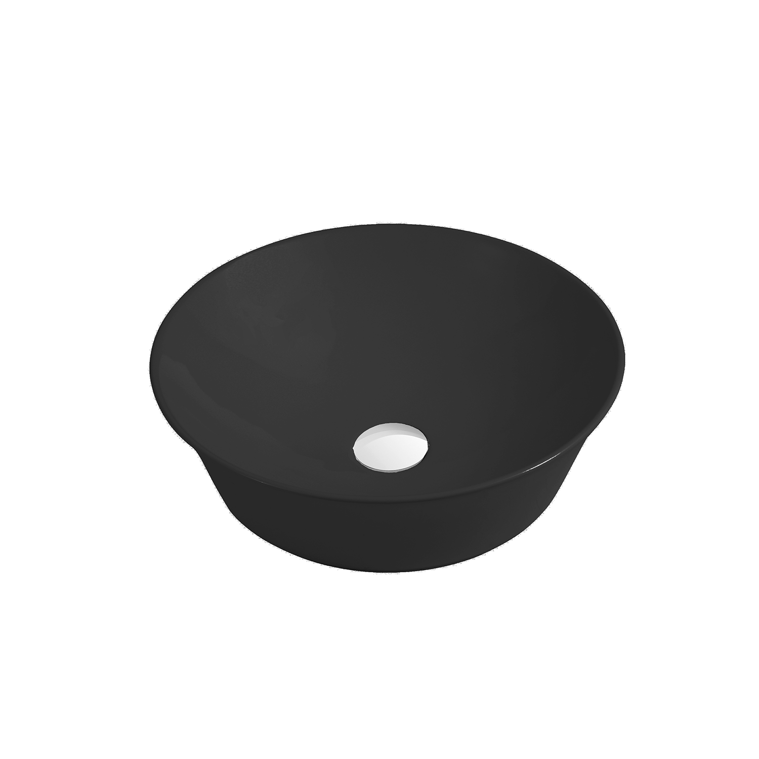 Lavabo redondo de cerámica para baño DAX - (16.5 "de diámetro) (DAX-CL1329)