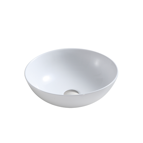Lavabo redondo de cerámica para baño DAX - (16" de diámetro) (DAX-CL1344)