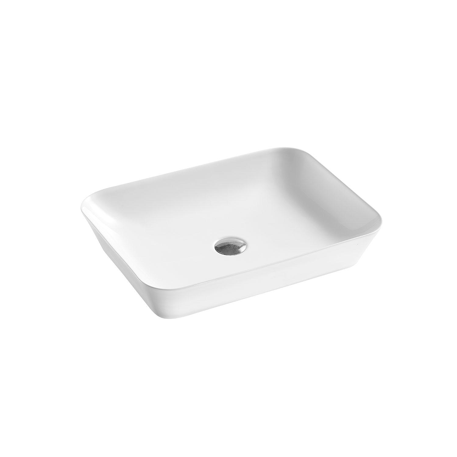 DAX - Lavabo rectangular de cerámica para baño (22" x 16") (DAX-CL1469)
