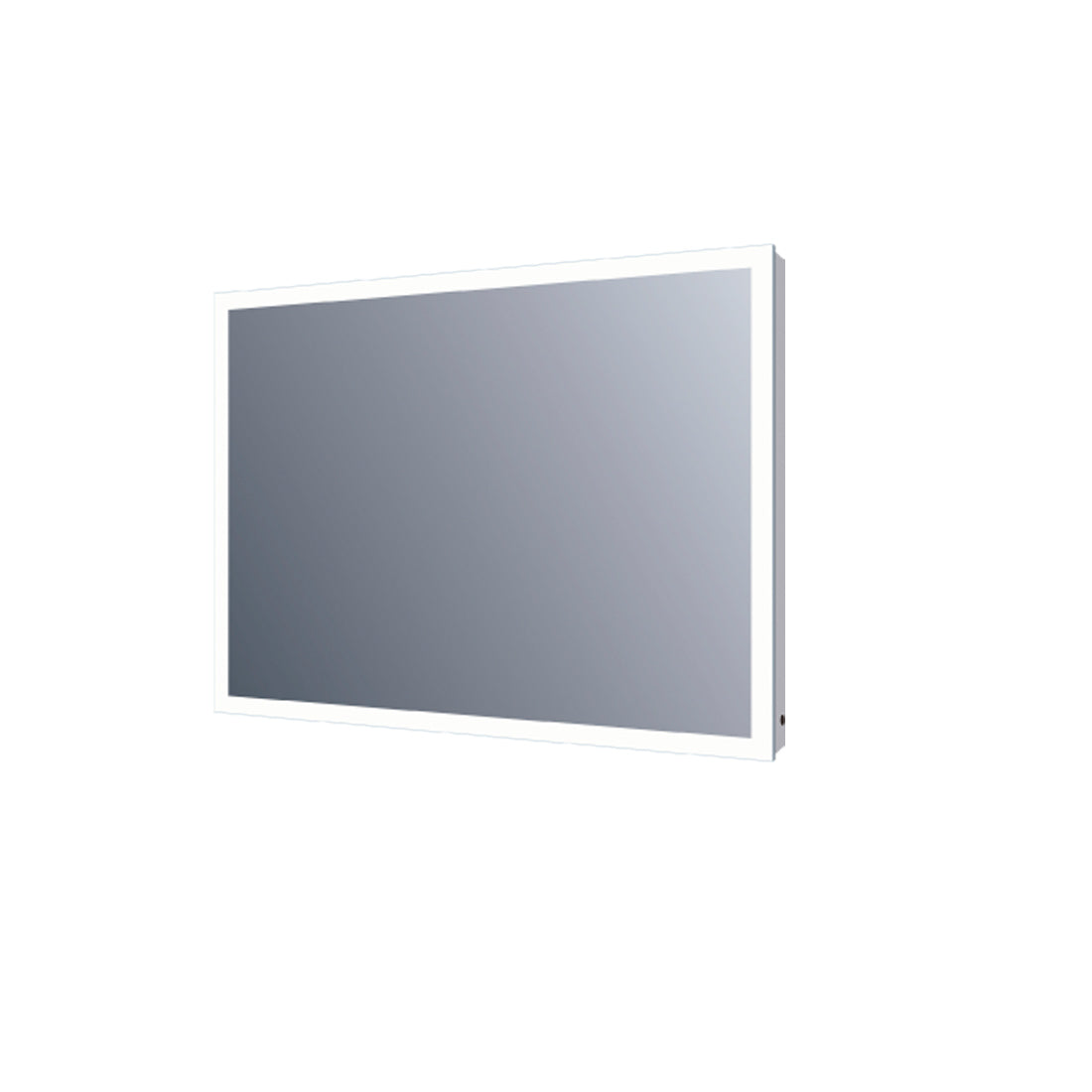 Estructura de aluminio mate tipo espejo de 32". Sensor de movimiento IR. 32" x 24" (DAX-DL03D-M8060)
