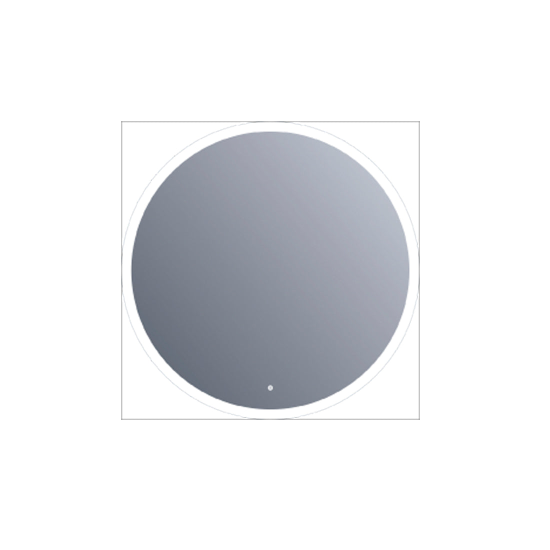 24" LED Round Mirror with 30mm width frosted. Touch Sensor (DAXDL73-6060)