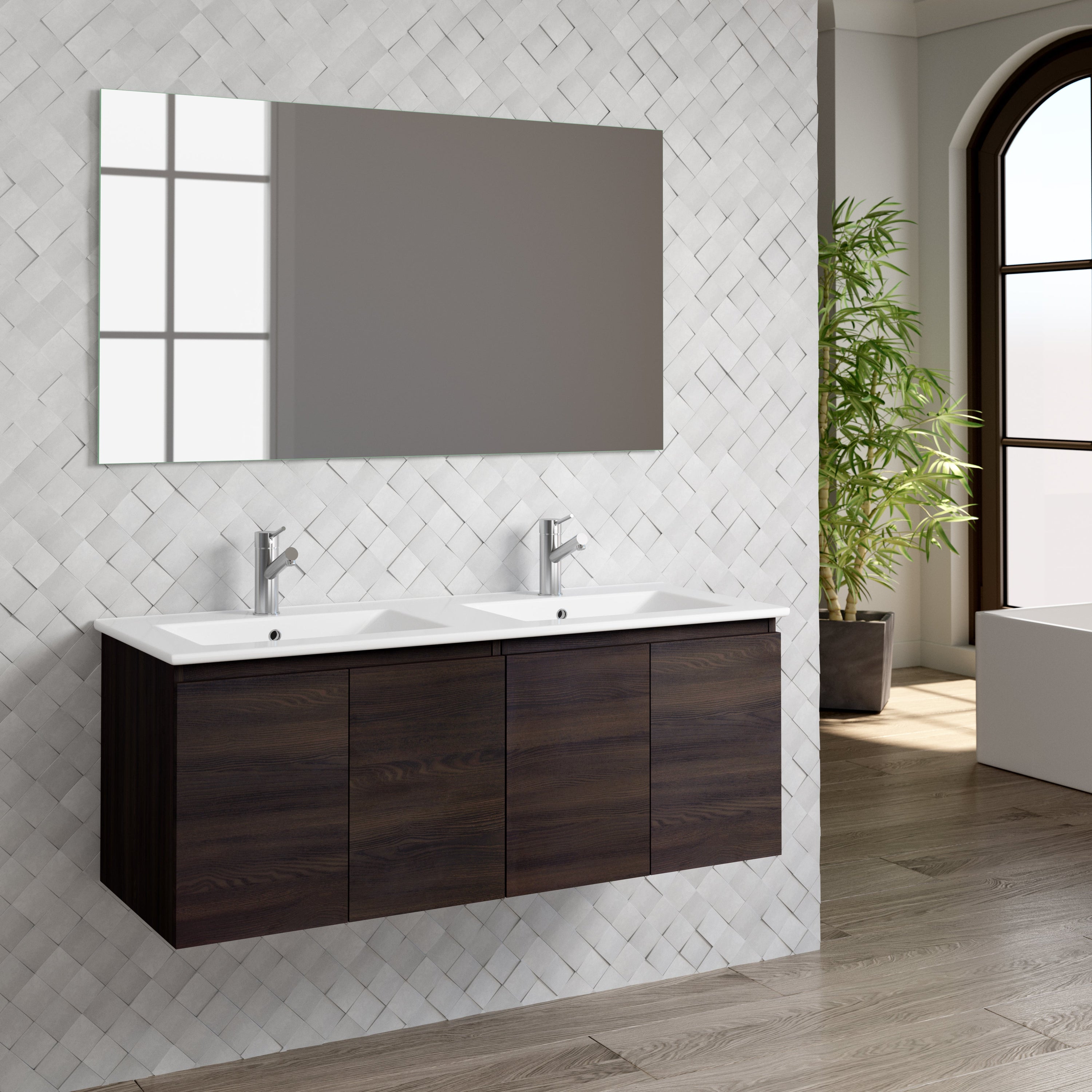 DAX Malibu Single Vanity with Ceramic Basin Included
