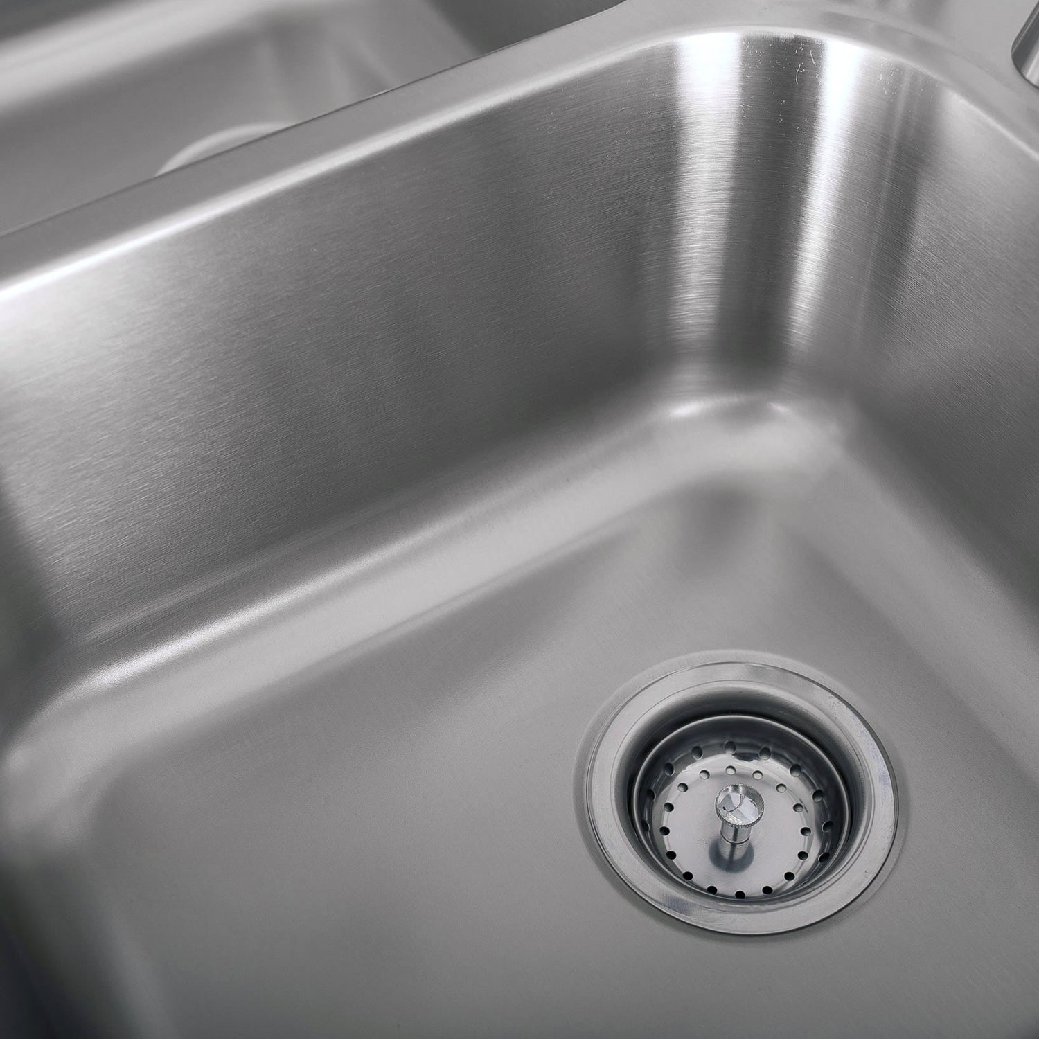 DAX 50/50 Double Bowl Top Mount Kitchen Sink, 20 Gauge Stainless Steel, Brushed Finish , 33 x 22 x 9 Inches (DAX-OM-3322)