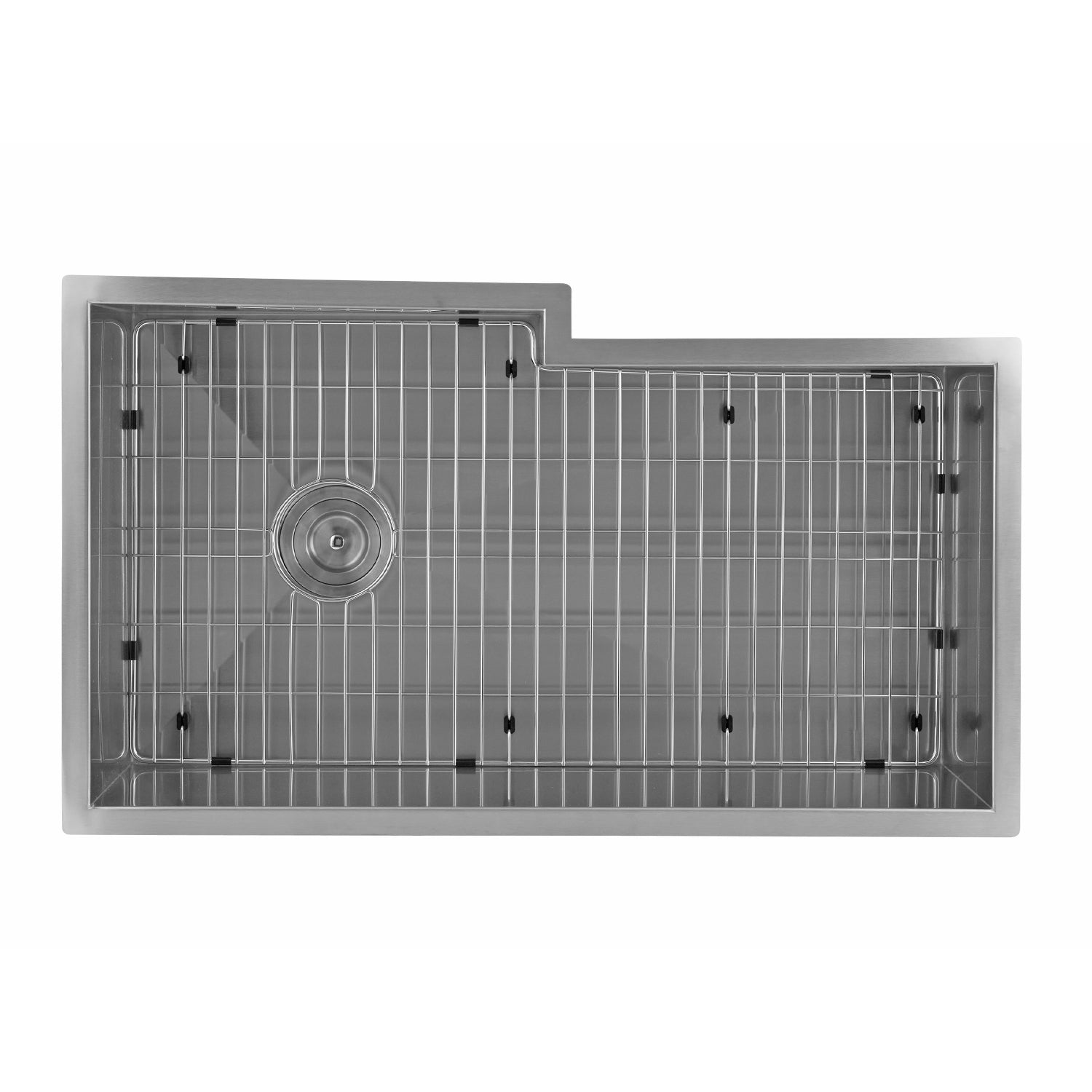 DAX Grid for Kitchen Sink, Stainless Steel Body, Chrome Finish, Compatible with DAX-SQ-3420F, 31-3/4 x 17-3/4 Inches (GRID-SQ3420F)