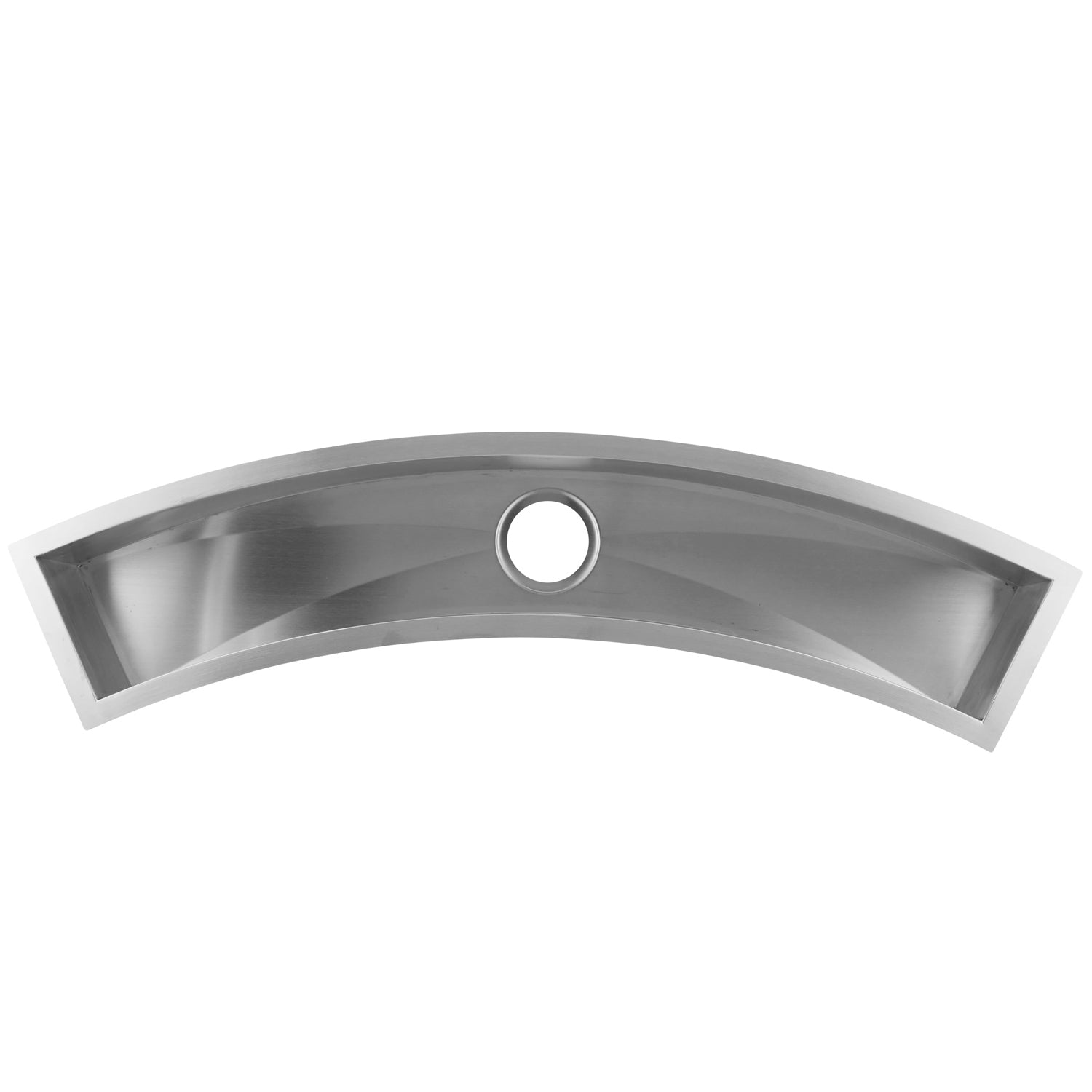 DAX Handmade Undermount Bar Sink, 16 Gauge Stainless Steel, Brushed Finish, 45 x 13 x 6 Inches (DAX-SQ-4512-C)