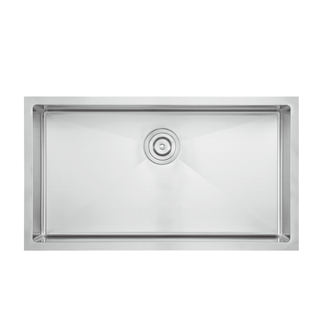 DAX Single Bowl Undermount Kitchen Sink R-10 -32" x 18" - Accesories not Included (DAX-T3318-R10)
