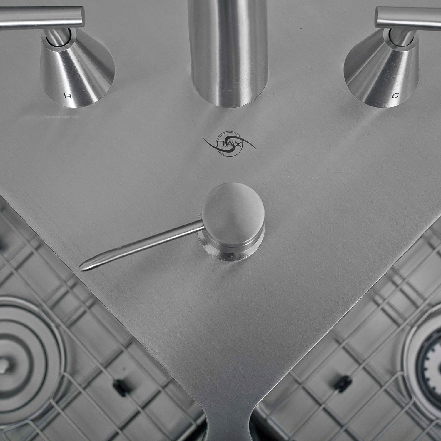 DAX Stainless Steel Undermount Double Bowl Kitchen Sink DAX-334