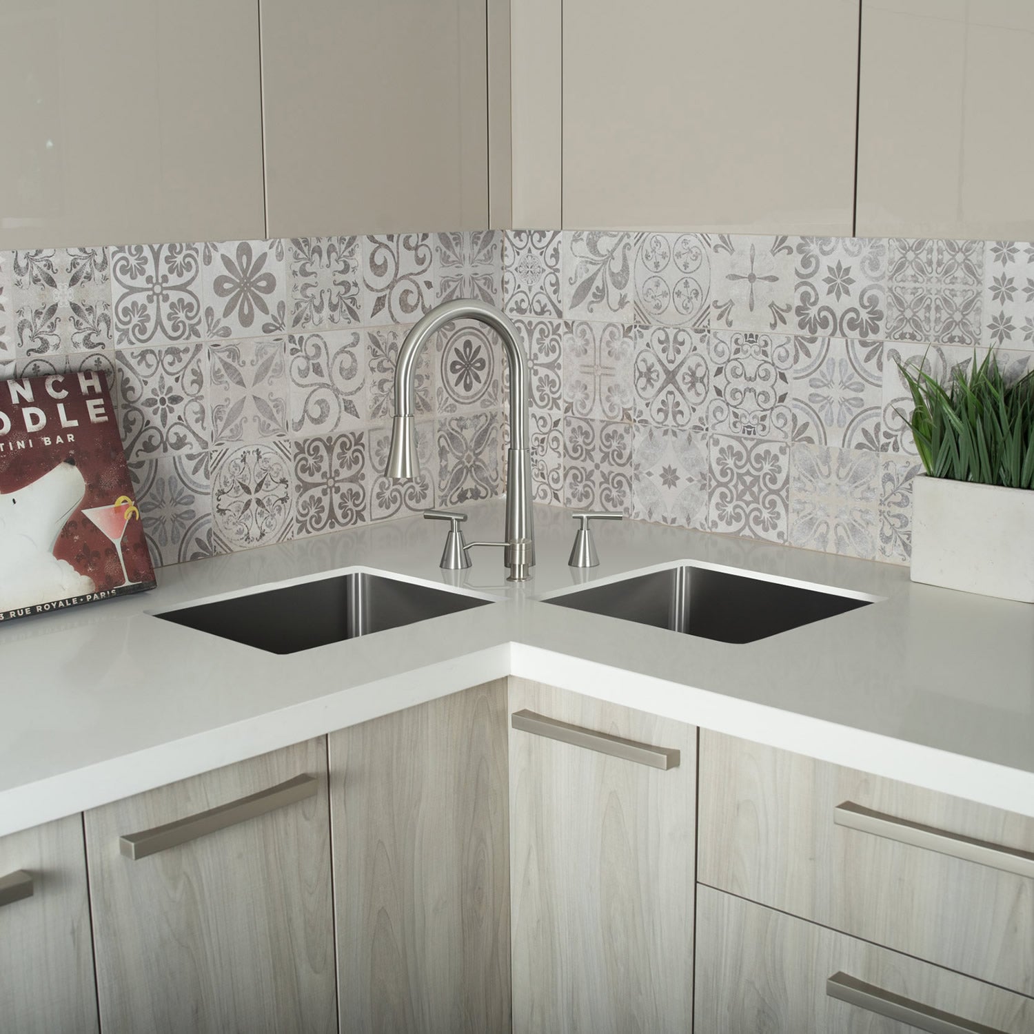 DAX Stainless Steel Undermount Double Bowl Kitchen Sink DAX-334