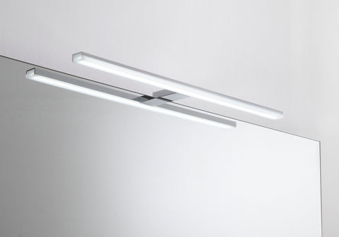 Accesorios de iluminación para tocador de baño de 32 ", tubo de luz LED de pared de acero inoxidable, 5700K, resistente al agua, Serie de VALENZUELA