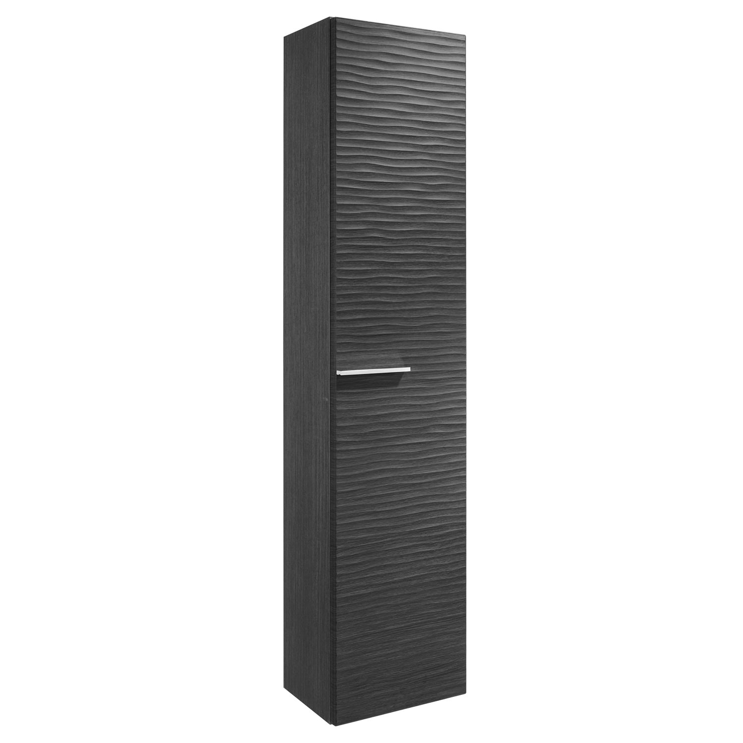 16" Tall Side Cabinet, Wall Mount, 1 Door whit Handle and Soft Close and Reversible Opening, Serie Dune by VALENZUELA