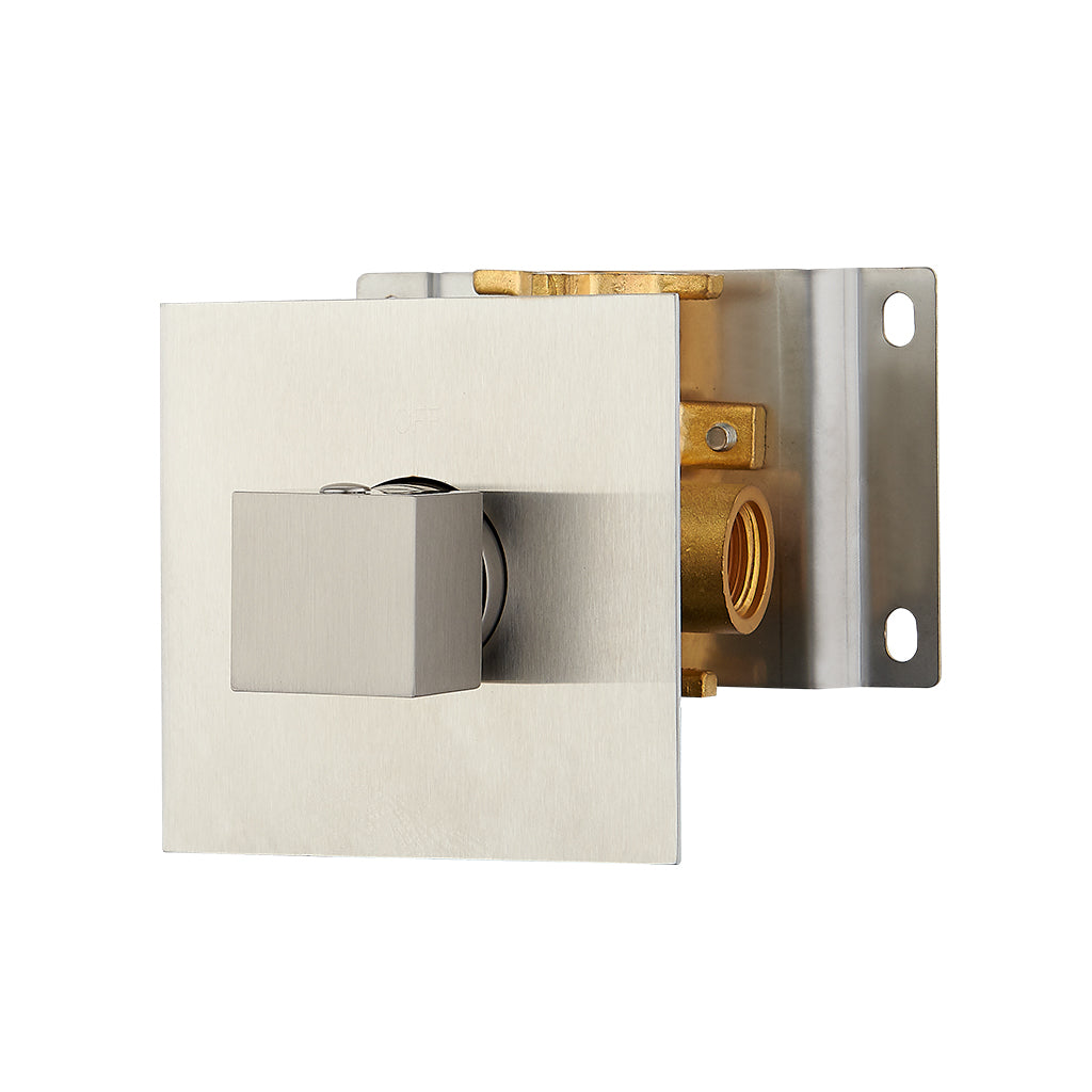 DAX Square Concealed 3 way diverter. Brushed Nickel Finish (DAX-1053-SQ-BN)