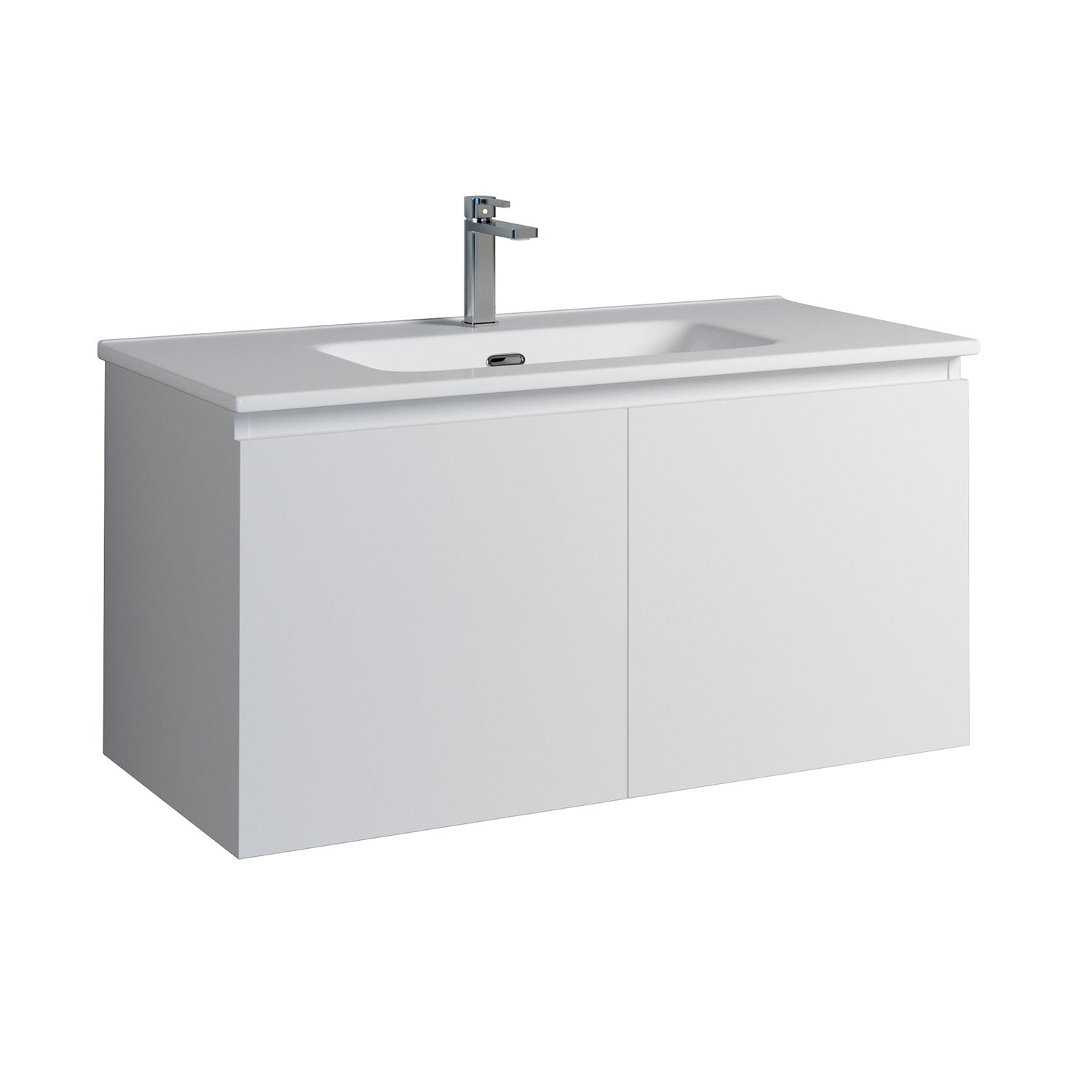 DAX Malibu Single Vanity Cabinet with Ceramic Basin Included