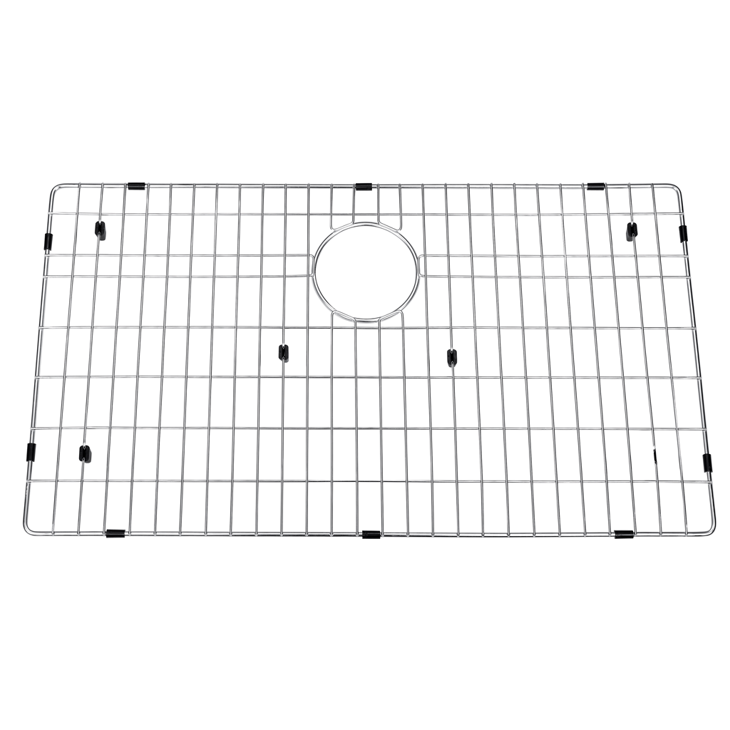 DAX Grid for Kitchen Sink, Stainless Steel Body, Chrome Finish, Compatible with DAX-SQ-3018, 27-1/2 x 15-3/4 Inches (GRID-SQ3018)